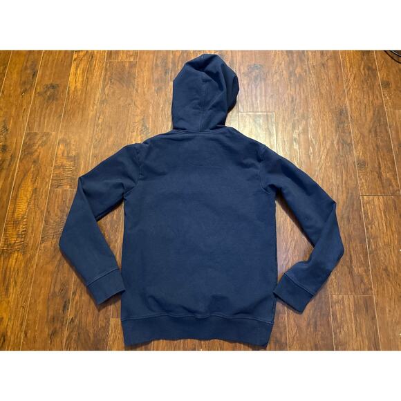 PATAGONIA Mens P-6 Logo Uprisal Hoody Navy Blue Small Regular Fit Long Sleeve - Picture 3 of 7